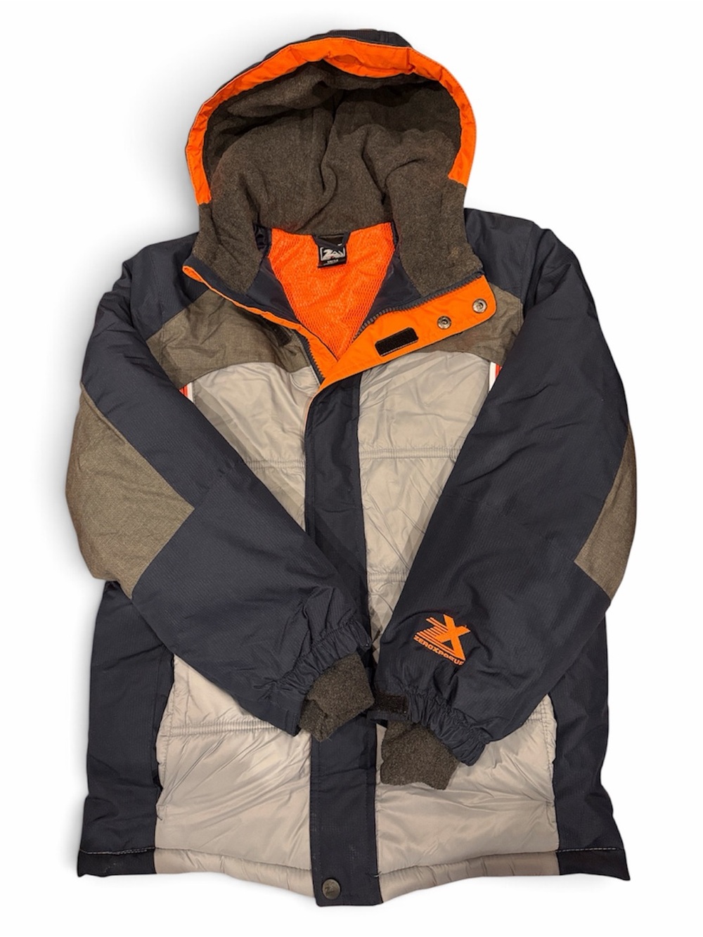 ZeroXposur SZ 12 Gray Jacket with Bright Orange Liner